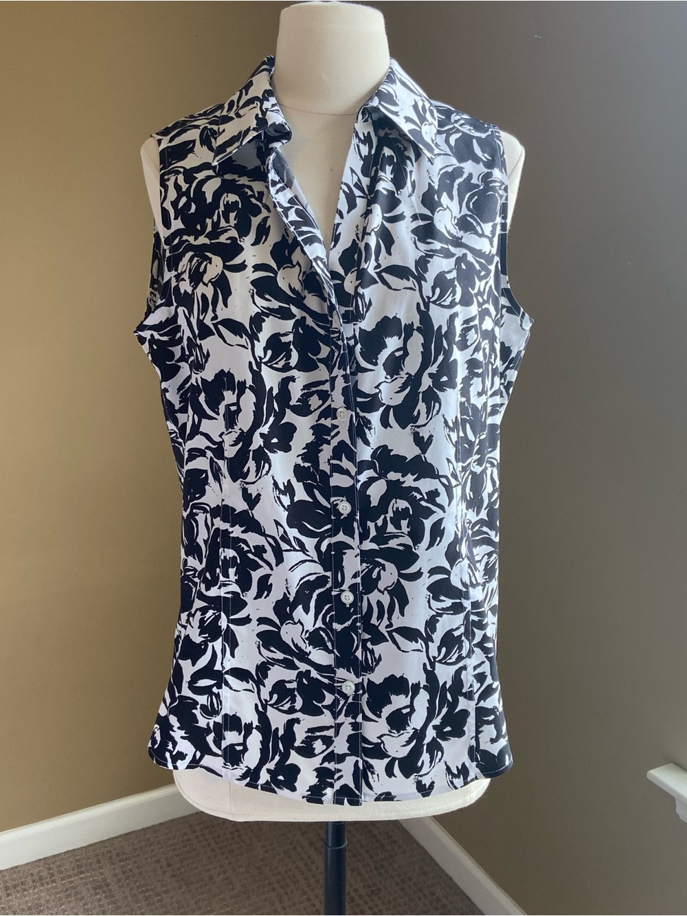 Gold Label Investments Sleeveless Cotton‎ Floral Top, Size 14, NWT, Summer